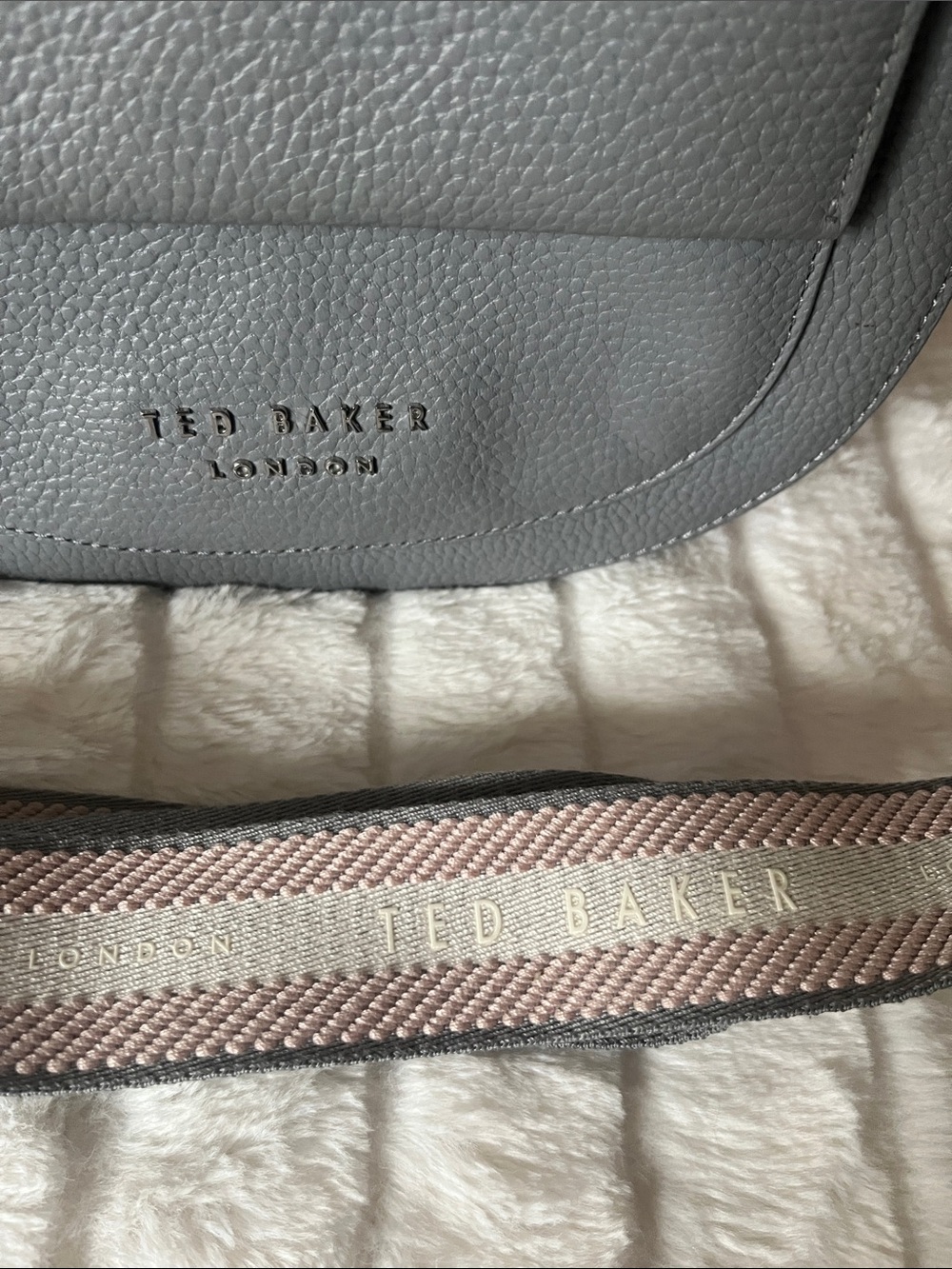 Ted Baker London Amali Leather Crossbody and Shoulder Gray Bag - Picture 5 of 12